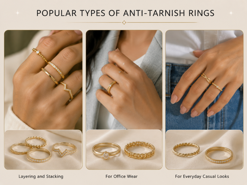 Popular Types of Anti-Tarnish Rings