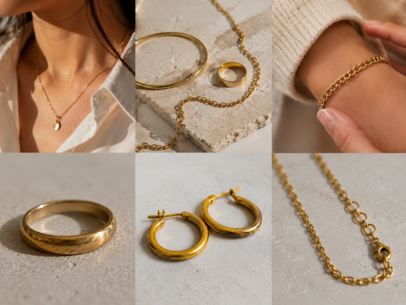 Why gold-plated jewellery changes, over time
