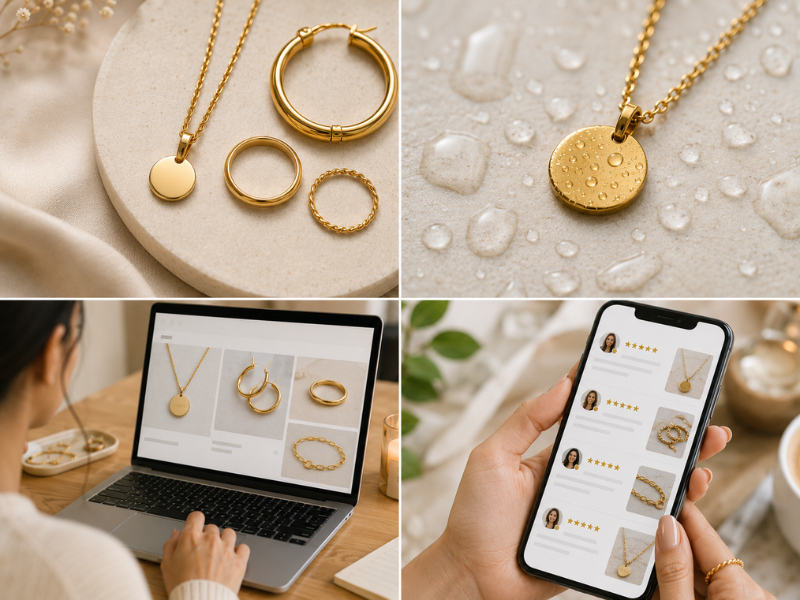 Now, what smart shoppers usually check before buying waterproof anti tarnish jewellery